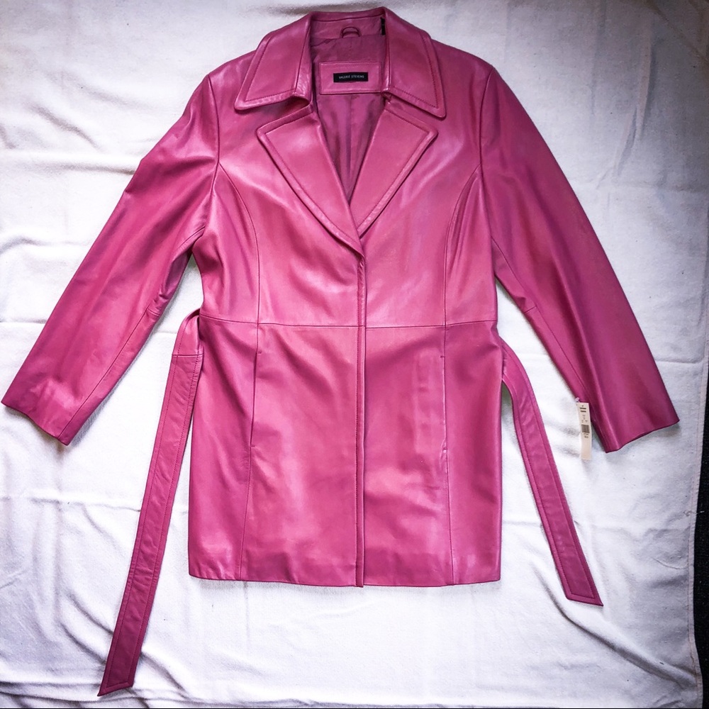 Pink Lambskin Jacket